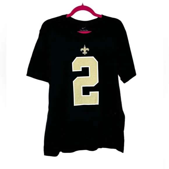 Nike Black Men’s Large Saints WINSTON #2 NFL FOOTBAL Tshirt New With Tags - Picture 1 of 7